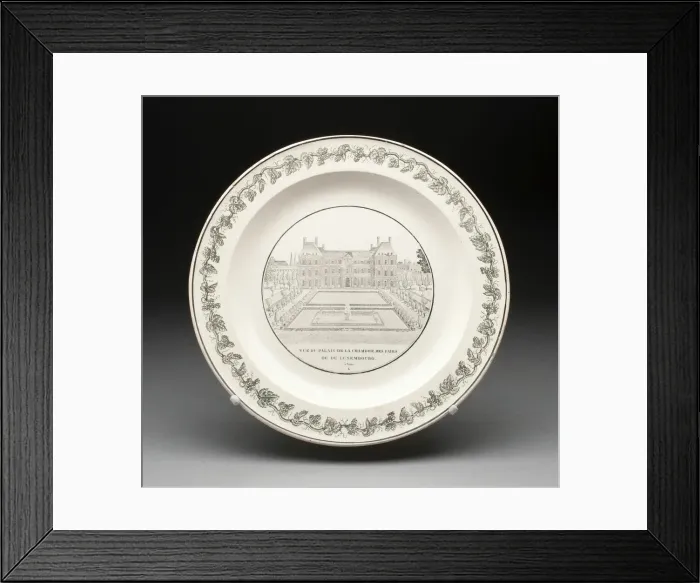 Framed Print : Plate, Creil, 1800 / 50. Creator: Creil Pottery Framed Print : Plate, Creil, 1800 / 50. Creator: Creil Pottery