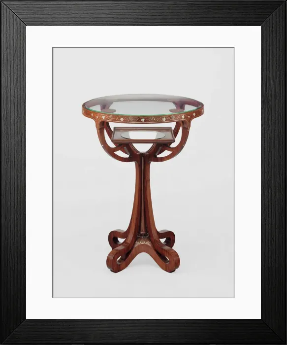 Framed Print : Quatrefoil Table, Italy, c. 1900. Creator: Eugenio Quarti Framed Print : Quatrefoil Table, Italy, c. 1900. Creator: Eugenio Quarti