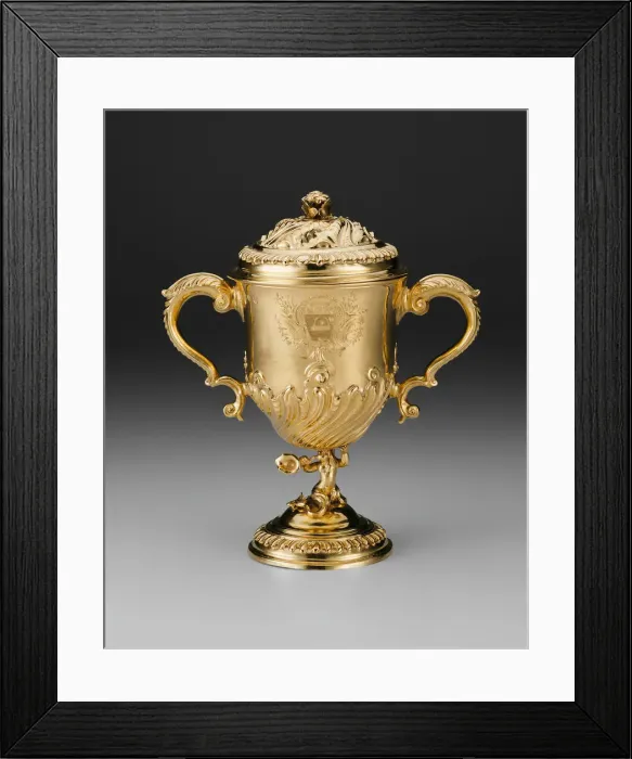 Framed Print : Covered Cup, London, 1757 / 58. Creators: Richard Gumey, Thomas Cook Framed Print : Covered Cup, London, 1757 / 58. Creators: Richard Gumey, Thomas Cook