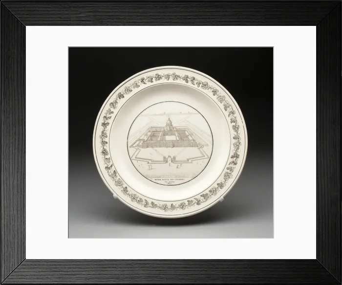 Framed Print : Plate, Creil, 1800 / 50. Creator: Creil Pottery Framed Print : Plate, Creil, 1800 / 50. Creator: Creil Pottery