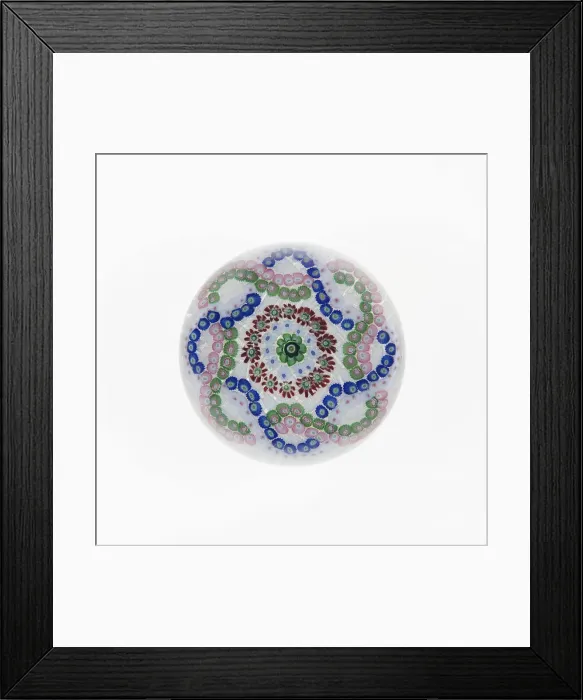 Framed Print : Paperweight, France, c. 1845 / 60. Creator: Clichy Glassworks Framed Print : Paperweight, France, c. 1845 / 60. Creator: Clichy Glassworks