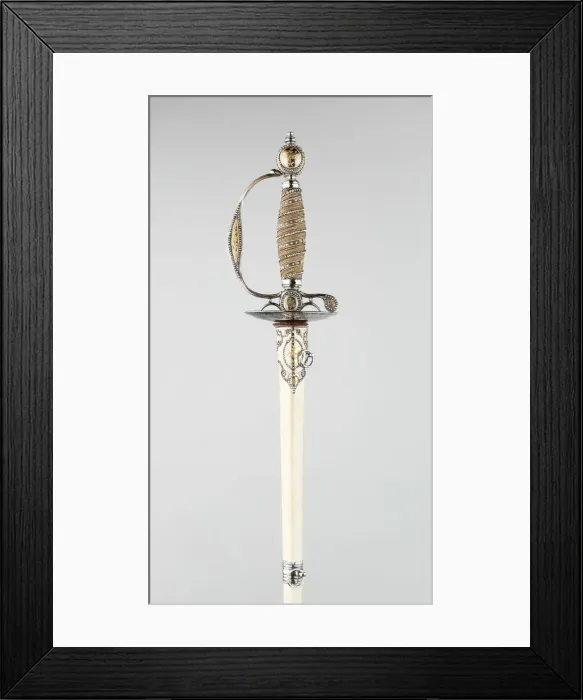 Framed Print : Smallsword and Scabbard, England, c. 1785. Creator: Thomas Prosser Framed Print : Smallsword and Scabbard, England, c. 1785. Creator: Thomas Prosser