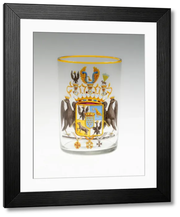 Framed Print : Armorial Beaker with the Bülow Family Crest, Berlin, 1821. Creator: Carl von Scheidt Framed Print : Armorial Beaker with the Bülow Family Crest, Berlin, 1821. Creator: Carl von Scheidt