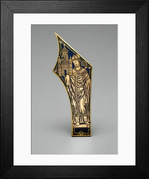 Framed Print : Plaque with a Bishop, Germany, 1180 / 1200. Creator: Follower of Nicholas of Verdun Framed Print : Plaque with a Bishop, Germany, 1180 / 1200. Creator: Follower of Nicholas of Verdun