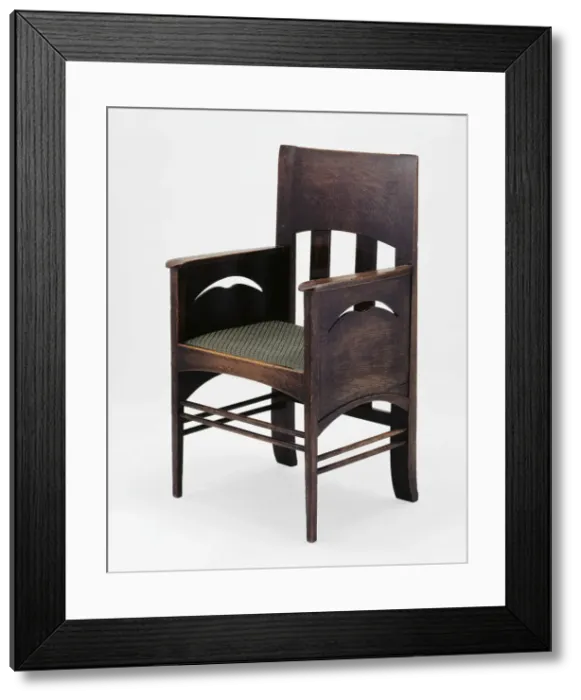 Framed Print : Armchair, Scotland, 1897. Creator: Charles Rennie Mackintosh Framed Print : Armchair, Scotland, 1897. Creator: Charles Rennie Mackintosh