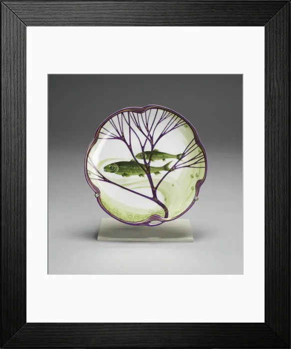 Framed Print : Plate from the Fish Service, Germany, 1899. Creator: Designed by Hermann Gradl Framed Print : Plate from the Fish Service, Germany, 1899. Creator: Designed by Hermann Gradl