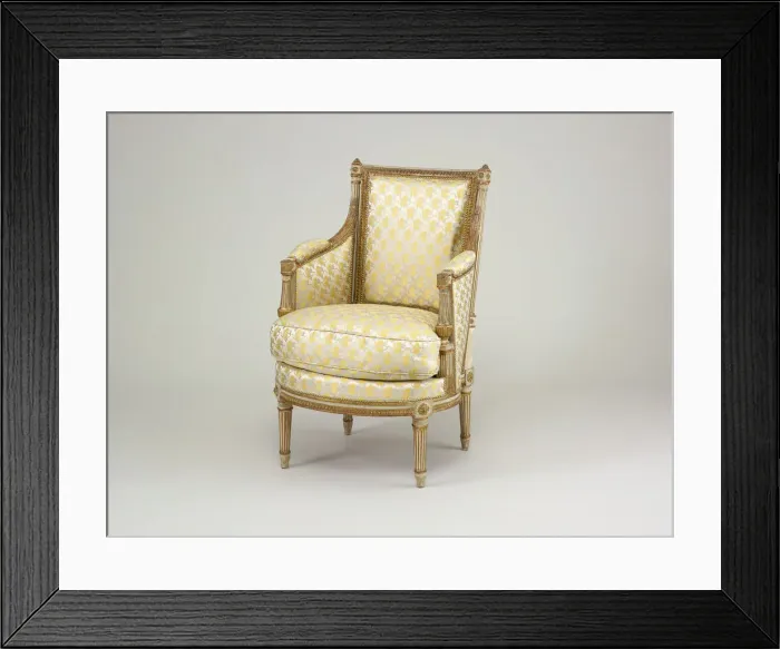 Framed Print : Armchair (one of a pair), Paris, 1780 / 85. Creator: Jean Avisse Framed Print : Armchair (one of a pair), Paris, 1780 / 85. Creator: Jean Avisse
