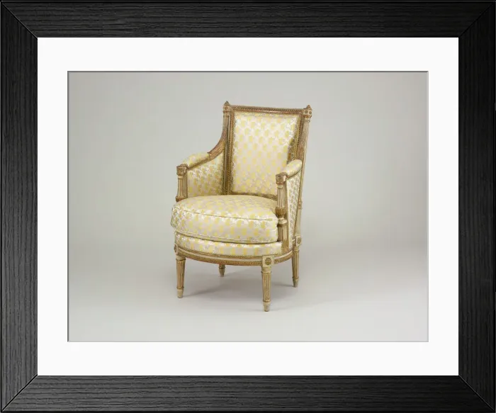 Framed Print : Armchair (one of a pair), Paris, 1780 / 85. Creator: Jean Avisse Framed Print : Armchair (one of a pair), Paris, 1780 / 85. Creator: Jean Avisse