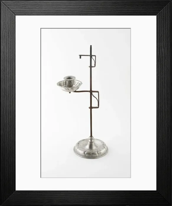Framed Print : Adjustable Candlestick, Frankfurt am Main, 18th century. Creator: Unknown Framed Print : Adjustable Candlestick, Frankfurt am Main, 18th century. Creator: Unknown