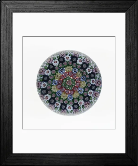 Framed Print : Paperweight, Clichy, c. 1845-60. Creator: Clichy Glassworks Framed Print : Paperweight, Clichy, c. 1845-60. Creator: Clichy Glassworks