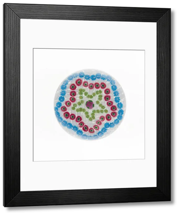 Framed Print : Paperweight, Clichy, c. 1845-60. Creator: Clichy Glassworks Framed Print : Paperweight, Clichy, c. 1845-60. Creator: Clichy Glassworks
