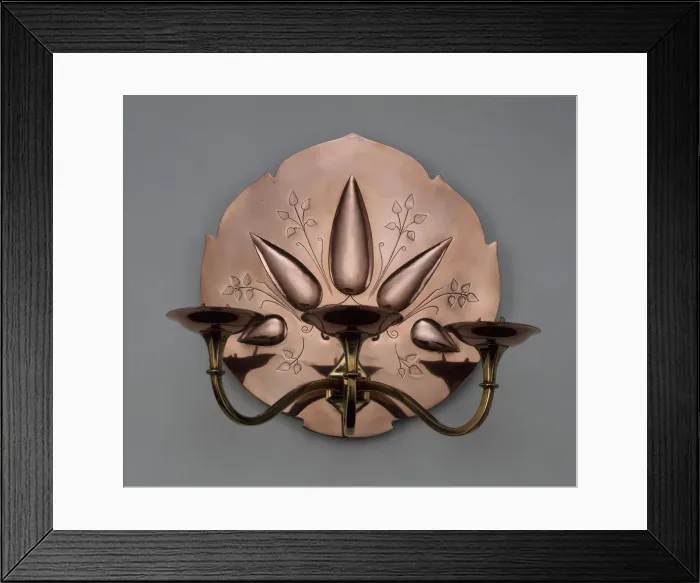 Framed Print : Wall Sconce (One of a Pair), England, 1880 / 1900. Creator: William Arthur Smith Benson Framed Print : Wall Sconce (One of a Pair), England, 1880 / 1900. Creator: William Arthur Smith Benson