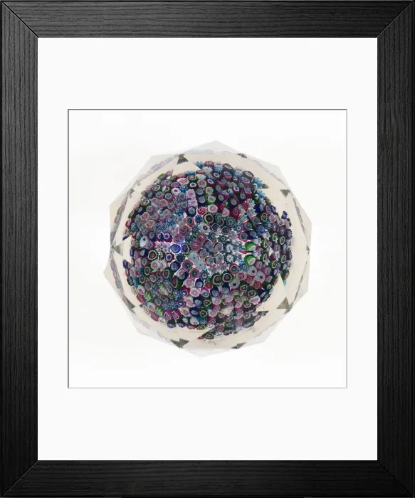 Framed Print : Paperweight, Clichy, c. 1845-60. Creator: Clichy Glassworks Framed Print : Paperweight, Clichy, c. 1845-60. Creator: Clichy Glassworks