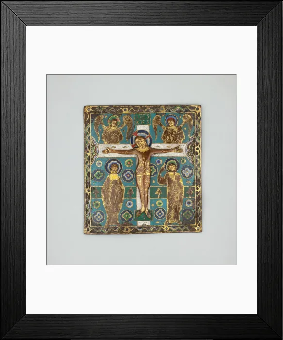 Framed Print : Plaque with the Crucifixion, Limoges, 1200 / 10. Creator: Unknown Framed Print : Plaque with the Crucifixion, Limoges, 1200 / 10. Creator: Unknown