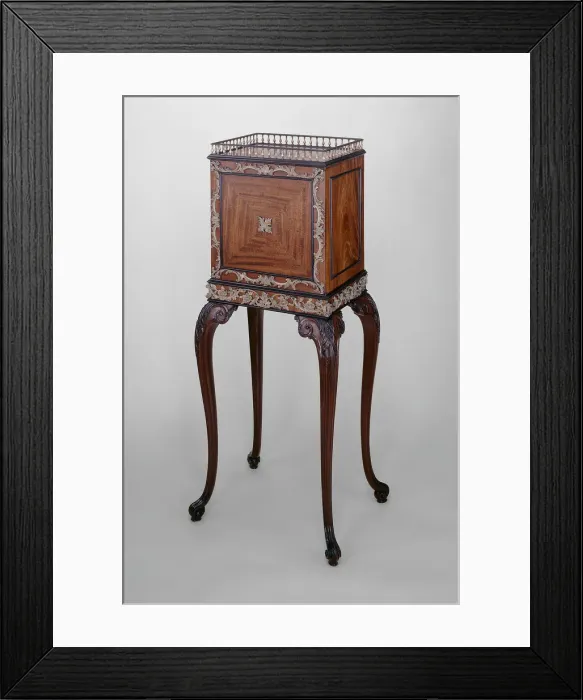 Framed Print : Cabinet on Stand, England, c. 1760. Creator: William Vile Framed Print : Cabinet on Stand, England, c. 1760. Creator: William Vile