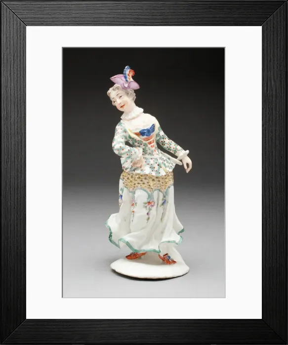 Framed Print : Columbine, Fürstenberg, c. 1754. Creator: Fürstenberg Porcelain Factory Framed Print : Columbine, Fürstenberg, c. 1754. Creator: Fürstenberg Porcelain Factory