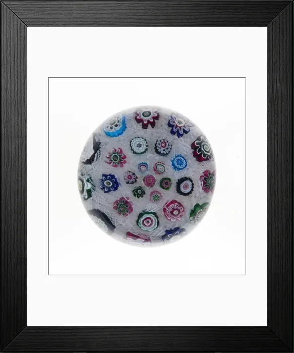Framed Print : Paperweight, Clichy, 19th century. Creator: Clichy Glassworks Framed Print : Paperweight, Clichy, 19th century. Creator: Clichy Glassworks