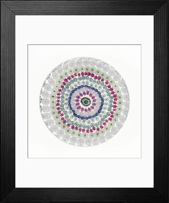 Framed Print : Paperweight, France, c. 1845 / 60. Creator: Clichy Glassworks Framed Print : Paperweight, France, c. 1845 / 60. Creator: Clichy Glassworks