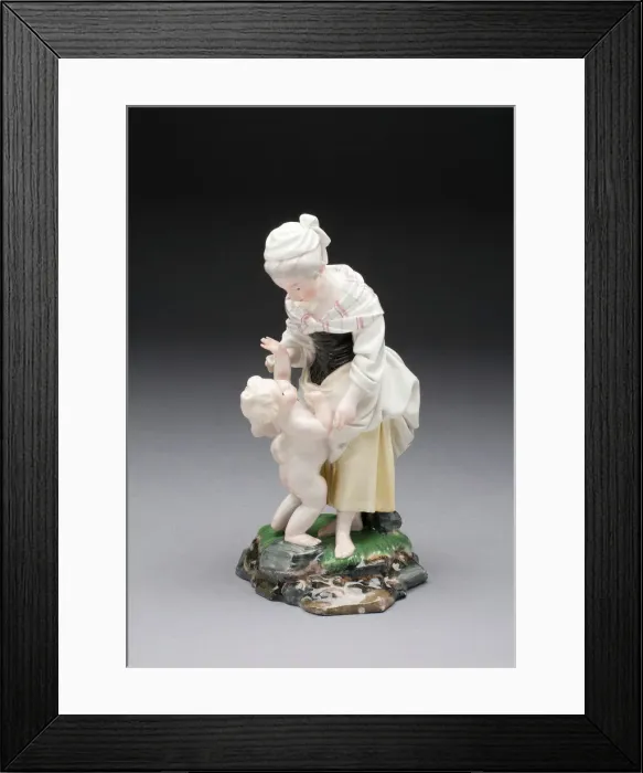 Framed Print : The Welcome Cupid, Hochst, 1770 / 75. Creator: Hochst Factory Framed Print : The Welcome Cupid, Hochst, 1770 / 75. Creator: Hochst Factory