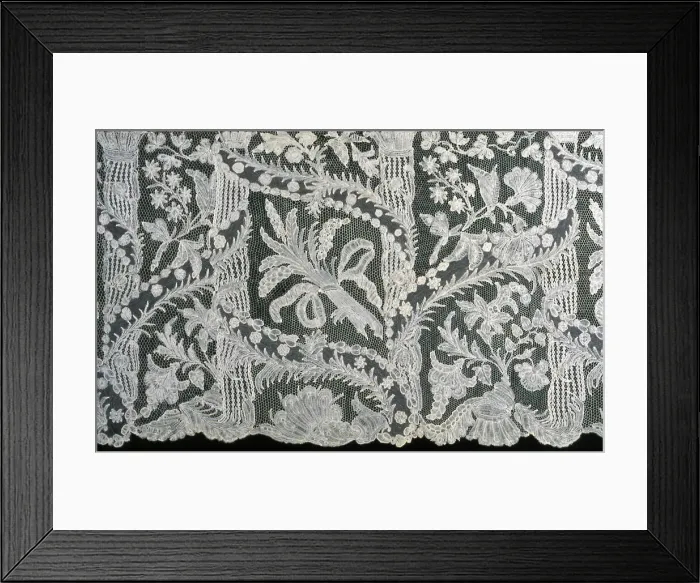 Framed Print : Flounce (Furnishing), Flanders, 1750 / 75. Creator: Unknown Framed Print : Flounce (Furnishing), Flanders, 1750 / 75. Creator: Unknown