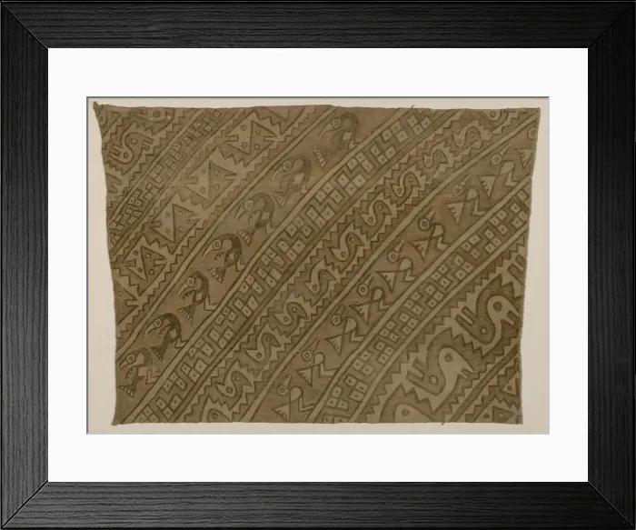 Framed Print : Panel, Peru, 1000 / 1476. Creator: Unknown Framed Print : Panel, Peru, 1000 / 1476. Creator: Unknown