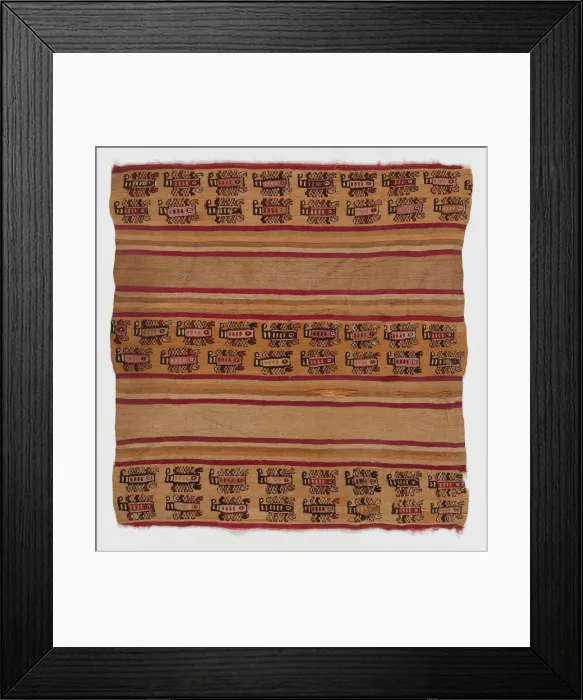 Framed Print : Fragment, Peru, 1000 / 1476. Creator: Unknown Framed Print : Fragment, Peru, 1000 / 1476. Creator: Unknown