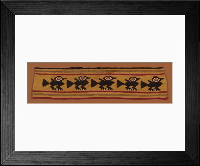 Framed Print : Fragment (Border), Peru, A. D. 1000 / 1476. Creator: Unknown Framed Print : Fragment (Border), Peru, A. D. 1000 / 1476. Creator: Unknown