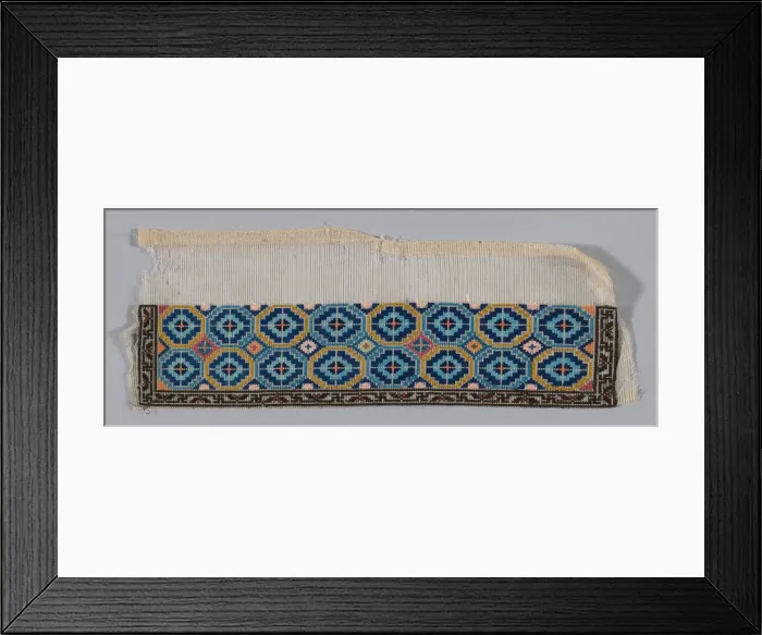Framed Print : Band (from Womans Trousers or Robe), China, 1875 / 1900. Creator: Unknown Framed Print : Band (from Womans Trousers or Robe), China, 1875 / 1900. Creator: Unknown