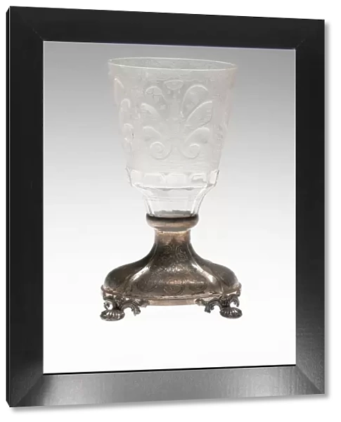 Goblet, Bohemia, c. 1745 (glass) 1850 (mount). Creator: Christopher Gottfried Schneider
