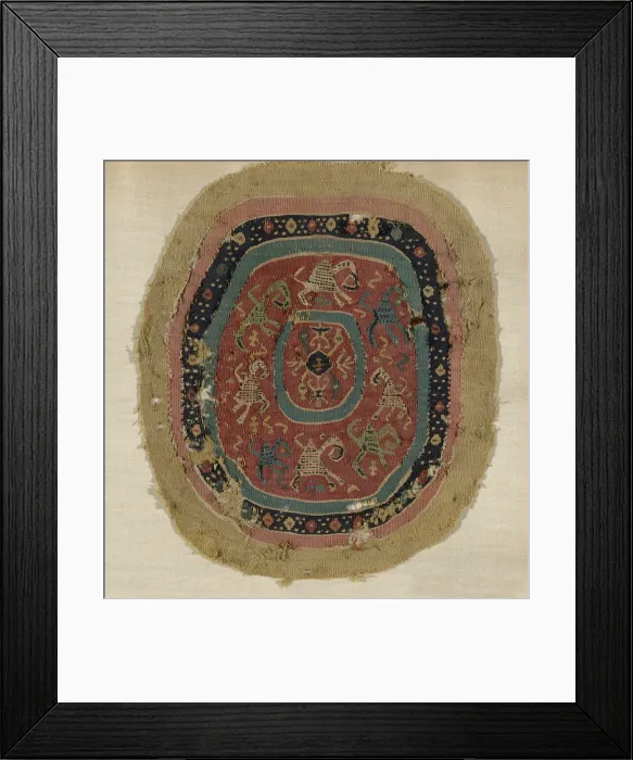 Framed Print : Panel, Egypt, Roman period (30 B. C. - 641 A. D. ), 3th / 5th century. Creator: Unknown Framed Print : Panel, Egypt, Roman period (30 B. C. - 641 A. D. ), 3th / 5th century. Creator: Unknown