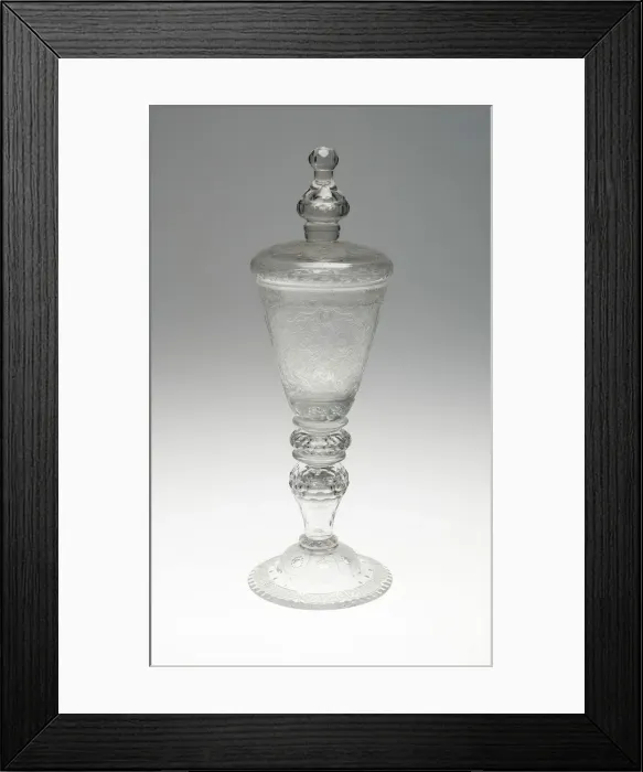 Framed Print : Goblet with Cover, Brunswick, c. 1750. Creator: Probably engraved by Johann Heinrich Framed Print : Goblet with Cover, Brunswick, c. 1750. Creator: Probably engraved by Johann Heinrich