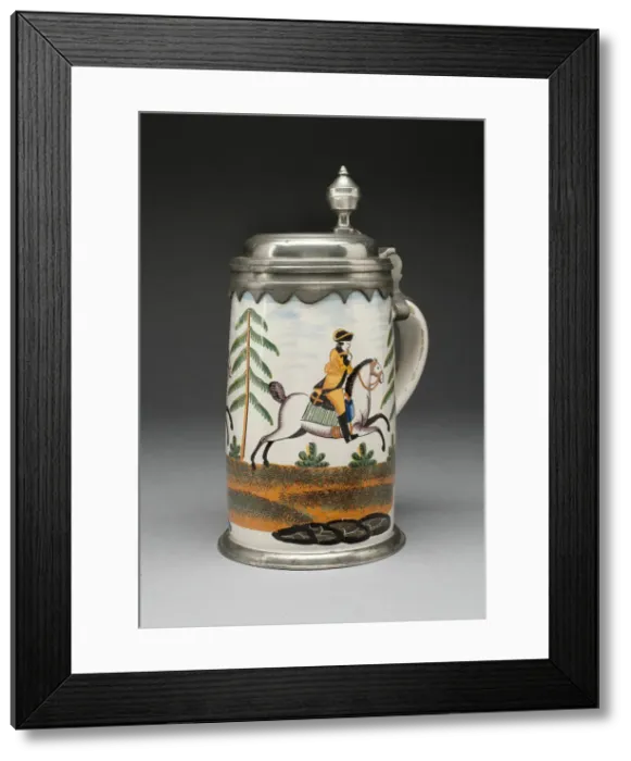 Framed Print : Tankard, Germany, c. 1770. Creator: Period of Johann Georg Weiss Jr Framed Print : Tankard, Germany, c. 1770. Creator: Period of Johann Georg Weiss Jr