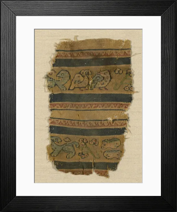 Framed Print : Fragment (Border), Egypt, Roman period (30 B. C. - 641 A. D. ), 1st / 5th century Framed Print : Fragment (Border), Egypt, Roman period (30 B. C. - 641 A. D. ), 1st / 5th century
