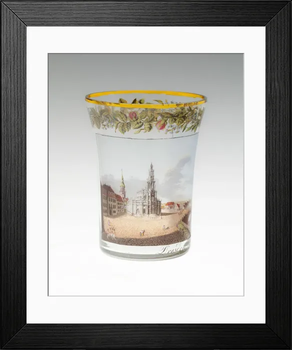 Framed Print : Beaker with a view of Dresden, Germany, 1816. Creator: Gottlob Samuel Mohn Framed Print : Beaker with a view of Dresden, Germany, 1816. Creator: Gottlob Samuel Mohn