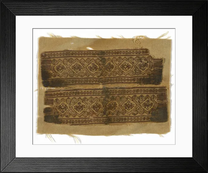Framed Print : Pair of Cuff Bands, Egypt, Roman period (30 B. C. - 641 A. D. ), 3rd / 5th century Framed Print : Pair of Cuff Bands, Egypt, Roman period (30 B. C. - 641 A. D. ), 3rd / 5th century