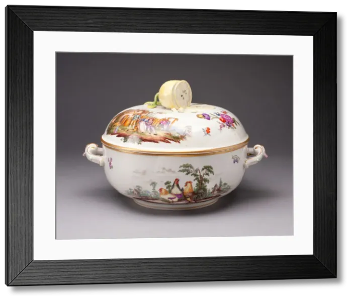 Framed Print : Tureen, Gotha, c. 1783 / 1805. Creator: Gotha Porcelain Factory Framed Print : Tureen, Gotha, c. 1783 / 1805. Creator: Gotha Porcelain Factory