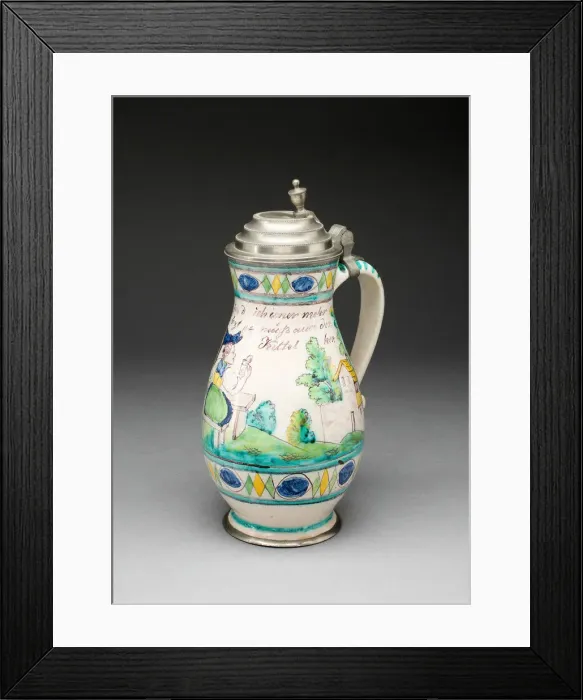 Framed Print : Wine Jug, Gmunden, 1800 / 25. Creator: Unknown Framed Print : Wine Jug, Gmunden, 1800 / 25. Creator: Unknown