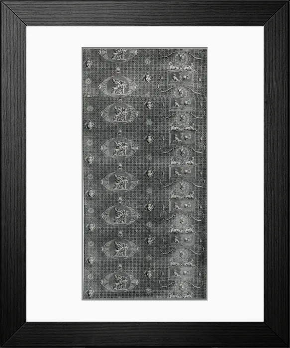 Framed Print : L'Amour Vainqueur (Love Triumphant) (Furnishing Fabric), France, c. 1804. Creator: Christophe-Philippe Oberkampf Framed Print : L'Amour Vainqueur (Love Triumphant) (Furnishing Fabric), France, c. 1804. Creator: Christophe-Philippe Oberkampf
