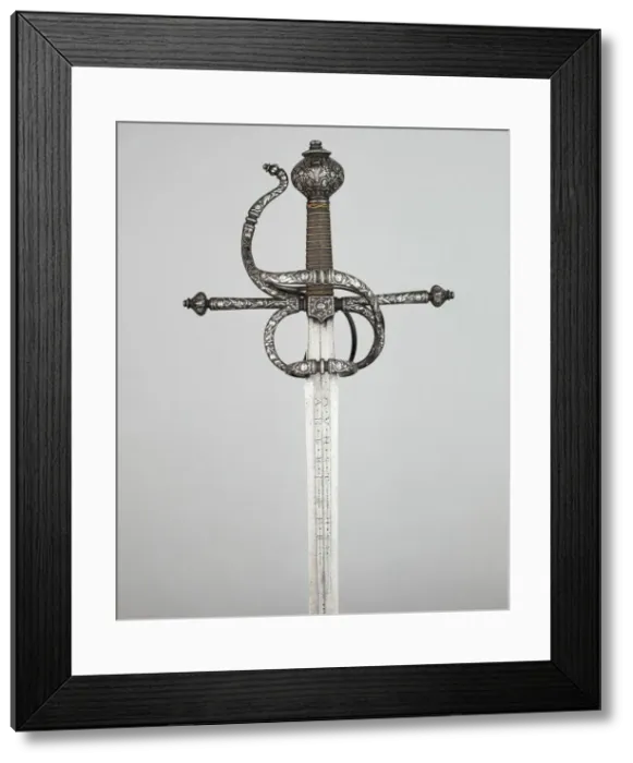 Framed Print : Rapier, Solingen, 1610 / 30. Creator: Munsten family Framed Print : Rapier, Solingen, 1610 / 30. Creator: Munsten family
