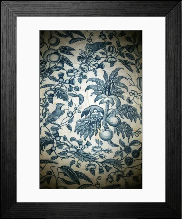 Framed Print : Panel (Furnishing Fabric), Middlesex, c. 1780. Creator: Bromley Hall Framed Print : Panel (Furnishing Fabric), Middlesex, c. 1780. Creator: Bromley Hall