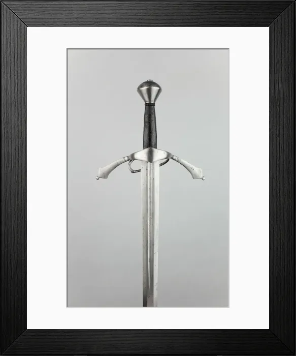 Framed Print : Sword from the Armory of Schloss Ambras, Innsbruck, Germany, 1570 / 90. Creator: Unknown Framed Print : Sword from the Armory of Schloss Ambras, Innsbruck, Germany, 1570 / 90. Creator: Unknown