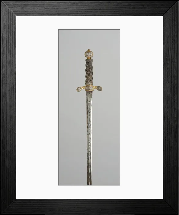 Framed Print : Scarf Sword, Sweden, c. 1660. Creator: Unknown Framed Print : Scarf Sword, Sweden, c. 1660. Creator: Unknown