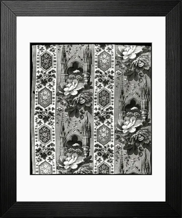 Framed Print : Fragment (Furnishing Fabric), England, 1830 / 40. Creator: Unknown Framed Print : Fragment (Furnishing Fabric), England, 1830 / 40. Creator: Unknown