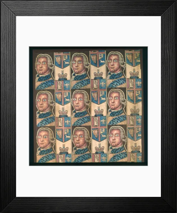 Framed Print : Panel (Furnishing Fabric), England, c. 1760. Creator: Unknown Framed Print : Panel (Furnishing Fabric), England, c. 1760. Creator: Unknown