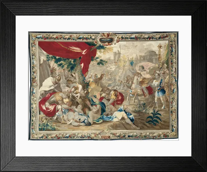 Framed Print : The Massacre at Jerusalem, from The Story of Titus and Vespasian, Brussels, 1650 / 75 Framed Print : The Massacre at Jerusalem, from The Story of Titus and Vespasian, Brussels, 1650 / 75