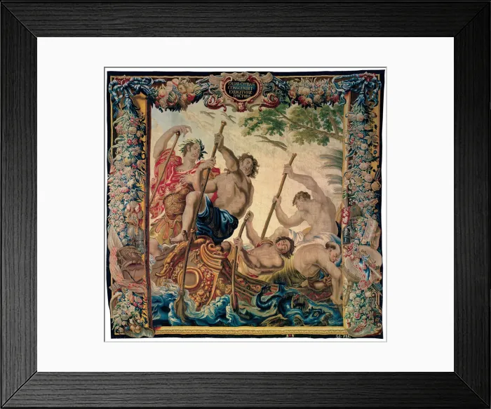 Framed Print : Caesar Embarks by Boat to Join His Army from The Story of Caesar and Cleopatra, Flanders Framed Print : Caesar Embarks by Boat to Join His Army from The Story of Caesar and Cleopatra, Flanders