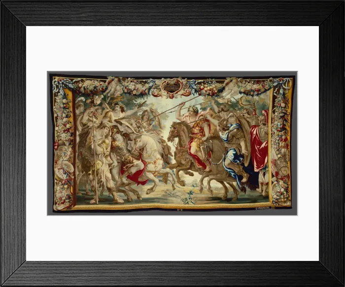 Framed Print : Caesar Defeats the Troops of Pompey from The Story Caesar and Cleopatra, Flanders, c Framed Print : Caesar Defeats the Troops of Pompey from The Story Caesar and Cleopatra, Flanders, c