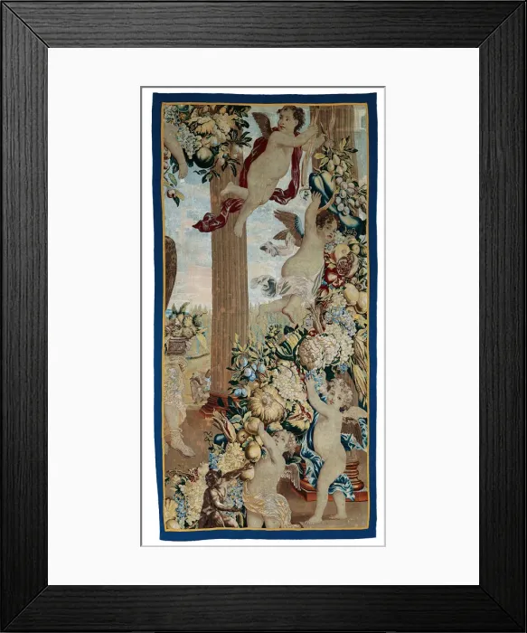 Framed Print : September and October From The Twelve Months of the Year (Fragment), Brussels, After 1675 Framed Print : September and October From The Twelve Months of the Year (Fragment), Brussels, After 1675