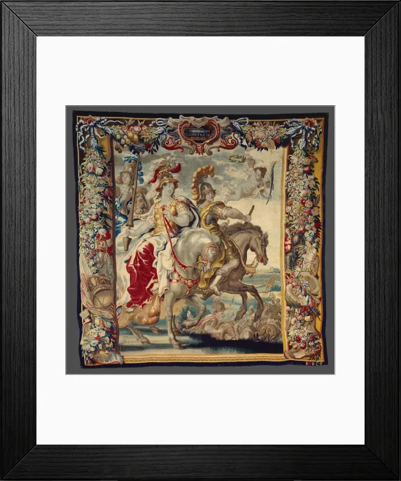 Framed Print : Caesar and Cleopatra Enjoying Themselves from The Story of Caesar and Cleopatra, Flanders Framed Print : Caesar and Cleopatra Enjoying Themselves from The Story of Caesar and Cleopatra, Flanders