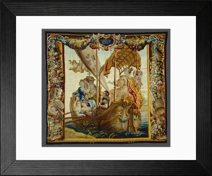 Framed Print : Cleopatra Enjoys Herself at Sea from The Story of Cleopatra, Flanders, c. 1680 Framed Print : Cleopatra Enjoys Herself at Sea from The Story of Cleopatra, Flanders, c. 1680